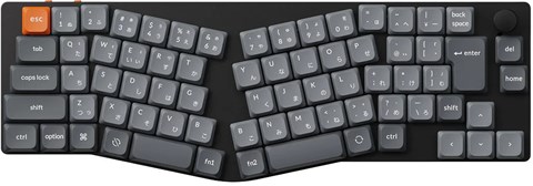 K11M-H3Z-JIS K11 Max（Aliceレイアウト） QMK ワイヤレス カスタム・メカニカルキーボード - RGB - JIS配列  / ロープロファイルGateronメカニカルスイッチ（ホットスワップ）茶軸 / PBTダブルショットキーキャップ