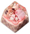 KEYMOJI Animal Ice Cream Artisan Keycap for Cherry MX Switches Strawberry