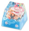 KEYMOJI Pool Party Artisan Keycap for Cherry MX Switches Miss Crab