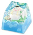 KEYMOJI Pool Party Artisan Keycap for Cherry MX Switches Cozy Duck