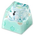 KEYMOJI Starry Candy Artisan Keycap for Cherry MX Switches Mint