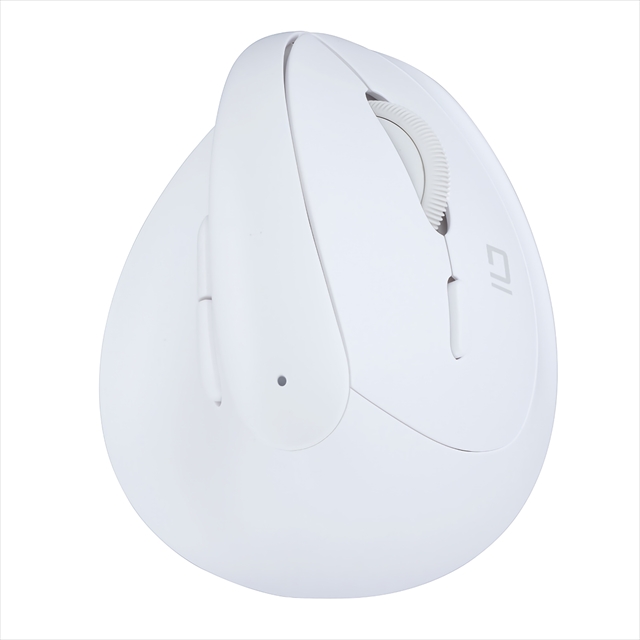 Digio2 MUS-RKF222W ホワイト 無線ミニエルゴ静音5ボタンBlueLEDマウス