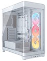 FRAME 4500X LX-R RGB iCUE LINK Panoramic Glass Mid-Tower, White (CC-9011317-WW)