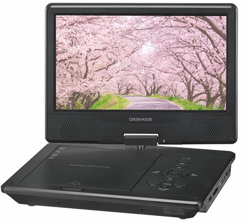 GH-PDV10Q-BK 10型 ﾎﾟｰﾀﾌﾞﾙDVDﾌﾟﾚｰﾔｰ ﾌﾞﾗｯｸ Type-C