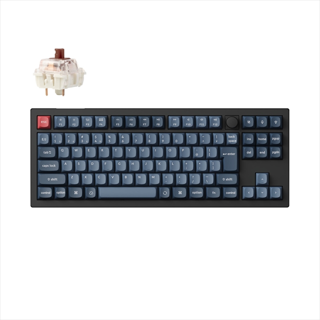 V3M-D3V-JIS V3 MAX QMK ワイヤレスカスタム・メカニカルキーボード - RGB - JIS配列（かな印字なし）  / Gateron Jupiter スイッチ（ホットスワップ）茶軸 / PBTダブルショットキーキャップ