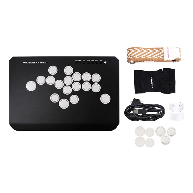 VARMILO HA10 Obsidian Black Leverless Arcade Controller for Fighting Games for PC/PS4/PS5/NS/NS2