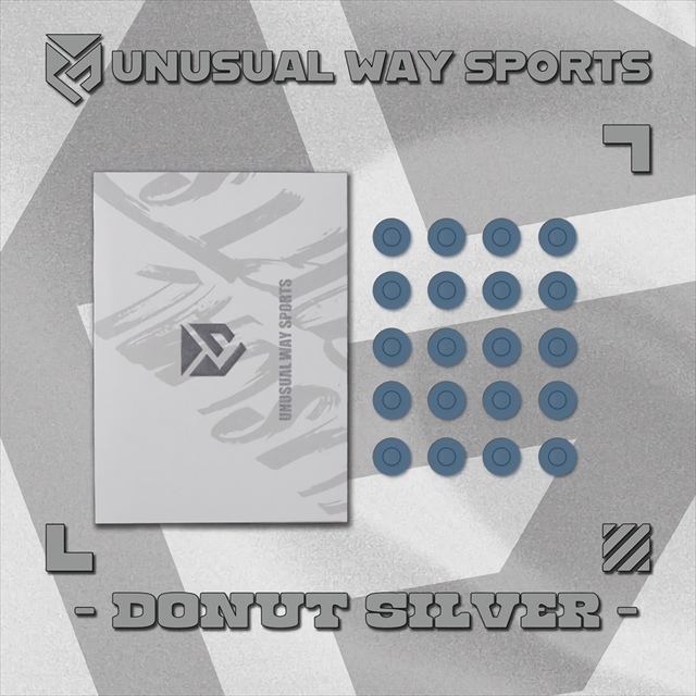 Unusual Way Sports Dot Donut Silver 20粒 汎用型マウスソール ☆6個まで￥250クリックポスト対応可能！