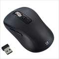 MUS-DKF242BK 【感動ホイールマウス】Bluetooth・USB無線(デュアル)静音5ボタンBlueLEDマウス Mサイズ/ブラック