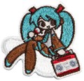 初音ミク 刺繍ステッカー Art by 亀山 ラジカセ TGR141-MRA-ONE
