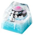 KEYMOJI Snow World Artisan Keycap for Cherry MX Switches Penguin Photographer