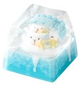 KEYMOJI Snow World Artisan Keycap for Cherry MX Switches Snowy Bunny