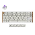 K8H-Q1-US K8 HE スペシャルエディション マグネットスイッチ搭載 QMK ワイヤレス カスタムキーボード - RGB - US配列（テンキー付 / フルサイズ）- ホワイト / Gateron ダブルレール・マグネティックスイッチ Nebula（ホットスワップ）