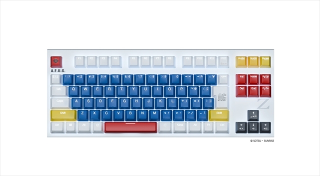 REALFORCE GX1 Plus Zガンダム（日本語配列） X1PCZ1 Realforce × 機動戦士Zガンダム GX1 Plus Keyboard Zガンダムモデル
