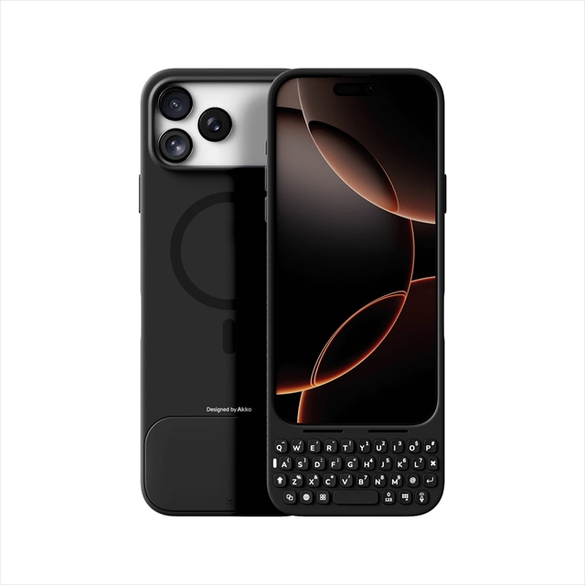 Akko MetaKey キーボード一体型ケース iPhone 17 Pro Max用 Space Black AKKO01-00026-SB