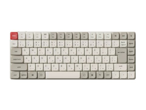 K3M-K1Z-JIS K3 Max QMK/VIA ワイヤレス カスタム・メカニカルキーボード - White LED - JIS配列  / レトロカラー - Gateronロープロファイル2.0メカニカルスイッチ赤軸