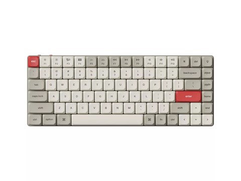 K3M-K3Z-US K3 Max QMK/VIA ワイヤレス カスタム・メカニカルキーボード - White LED - US配列  / レトロカラー - Gateronロープロファイル2.0メカニカルスイッチ茶軸
