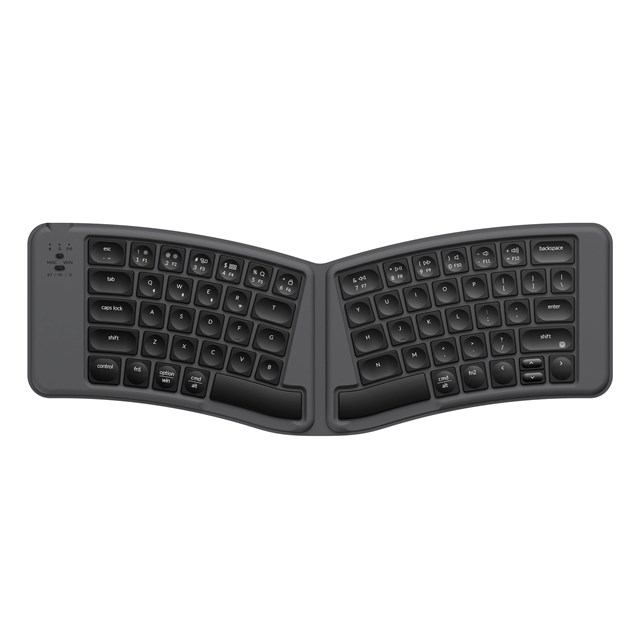 B11P-K1-US Keychron B11 Pro ウルトラスリム・折りたたみ式キーボード - US配列（ (テンキーレス / Aliceレイアウト） / シザースイッチ（本体カラー：スペースグレー）