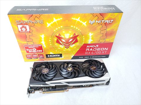 SAP-NITROPRX6700XT12GBOC/11306-01-20G SAPPHIRE NITRO+ Radeon RX 6700 XT OC 12GB 各サイトで併売につき売切れのさいはご容赦願います。