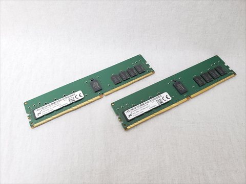 PC4-21300(DDR4 2666) 16GB x2 Registered ECC [MTA18ASF2G72PDZ-2G6E1RK] 各サイトで併売につき売切れのさいはご容赦願います。