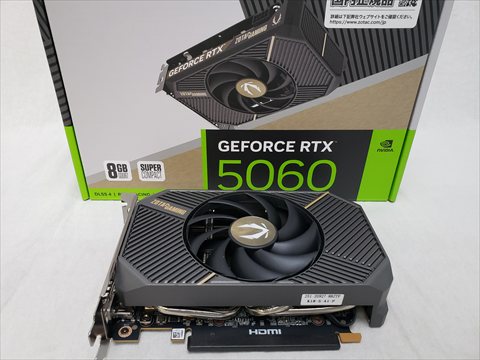 ZT-B50600G-10L ZOTAC GAMING GeForce RTX 5060 SOLO 各サイトで併売につき売切れのさいはご容赦願います。