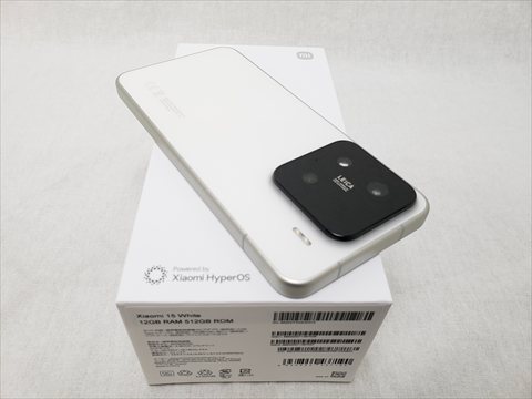 Xiaomi15 （12GB/512GB） ホワイト 【国内版 SIMFREE】 各サイトで併売につき売切れのさいはご容赦願います。