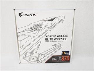 X870M AORUS ELITE WIFI7 ICE (X870M A ELITE WF7 ICE) 各サイトで併売につき売切れのさいはご容赦願います。