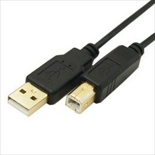 USB2A-B/CA100 (90047) USB A（オス）-USB B(オス) 金メッキ仕上げ極細ケーブル 1m ☆2個まで￥250クリックポスト対応可能！