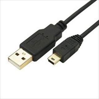 USB2A-M5/CA180 (90252) USB A（オス）-miniUSB(オス) 金メッキ仕上げ極細ケーブル 1．8m ☆2個まで￥250クリックポスト対応可能！