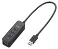 U3H-T405BBK マグネット付き4 ポートUSB3．0 ハブ