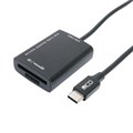 USR-CSD2/BK SD・microSD カードリーダー ライタ Type-C ケーブル70㎝