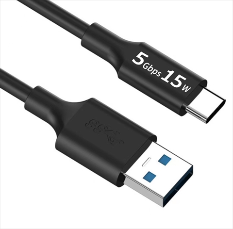 USB3-A30B Type-Cケーブル3m / USB3.2 Gen1 (旧名称USB3.0) / 最大15W/5Gbps / 黒