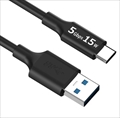 USB3-A30B Type-Cケーブル3m / USB3.2 Gen1 (旧名称USB3.0) / 最大15W/5Gbps / 黒