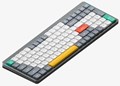Nuphy Air96 ワイヤレスメカニカルキーボード グレー 赤軸