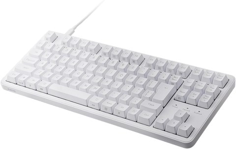 TK-MC30UKTWH 茶軸メカニカルテンキーレスキーボード「Leggero」