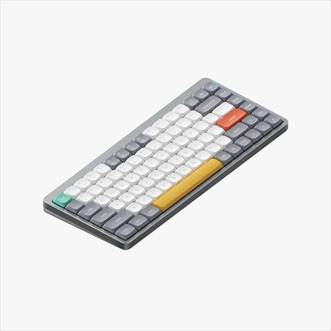 Nuphy Air75 V2 グレー Aloe (Linear 37gf) ワイヤレスメカニカルキーボード