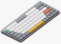 Nuphy Air75 V2 グレー Wisteria (Tactile 55gf) ワイヤレスメカニカルキーボード