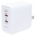 IPA-C08/WH ホワイト USB PD対応（65W） USB-ACアダプタ 2ポートタイプ