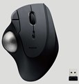 M-IT10DRBK 2．4GHz無線トラックボール 『IST』5ボタン 人工ルビーモデル ブラック