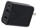 GH-ACU3PA-BK マルチドック充電器 3ポート 60W USB Type-Cケーブル付き