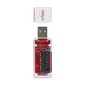 FCR-U10SDSRD Type-A　USB3.2 SD･microSD対応カードリーダ スケルトンデザイン (基盤レッド)