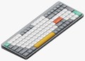 Nuphy Air96 V2 グレー Cowberry軸(Linear 45gf) ワイヤレスメカニカルキーボード ga96v2c
