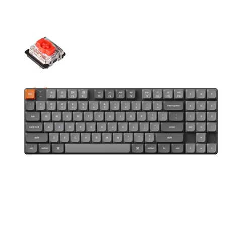 K13M-H1-US K13 Max QMK/VIA ワイヤレス カスタム・メカニカルキーボード - RGB - US配列（テンキー付 / 80%） / Gateronロープロファイル2.0メカニカルスイッチ（ホットスワップ）赤軸