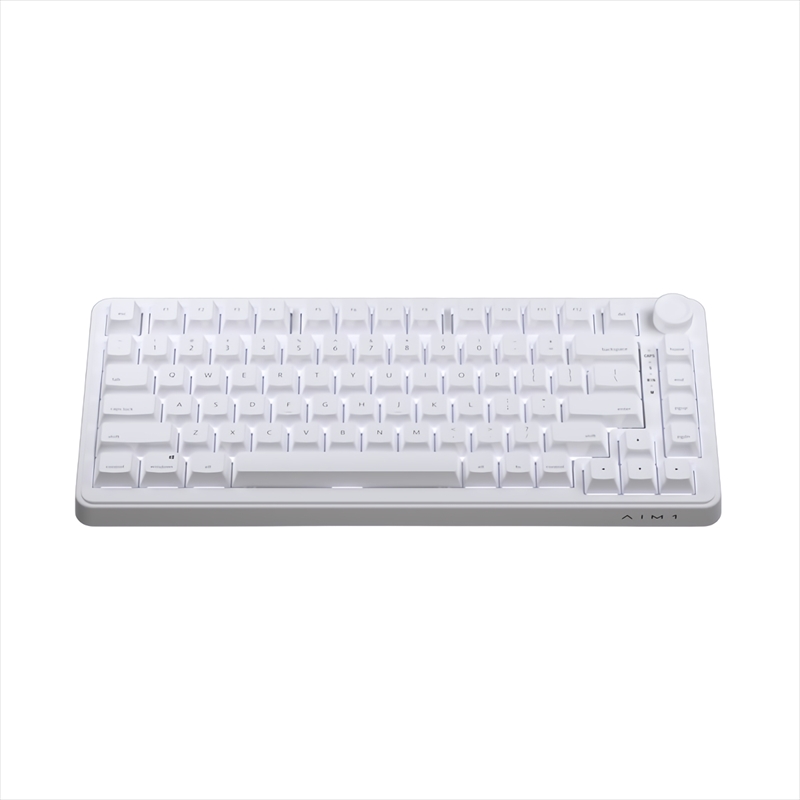 AIM1 瞬 マタタキ ゲーミングキーボード US 英語配列 ホワイト 3001WA1