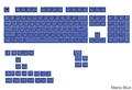Glorious GPBT Basics Keycaps Mana Blue - US - Retail GLO-KB-ACC-KC-GPBT-BA-MBLU-US