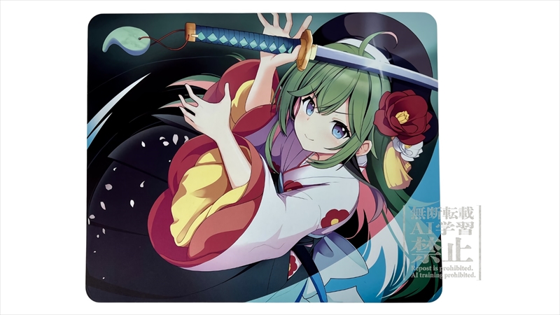 EGA GNM-401 「bloom blade girl`s 椿～Camellia～」 CLIVE.Lab（旧EgoisticArts） マウスパッド designed by ジャムしぃ