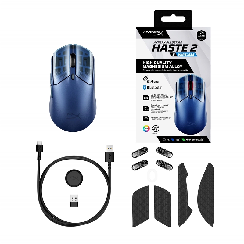 HyperX Pulsefire Haste 2 S Wireless(Navy) 9B001AA